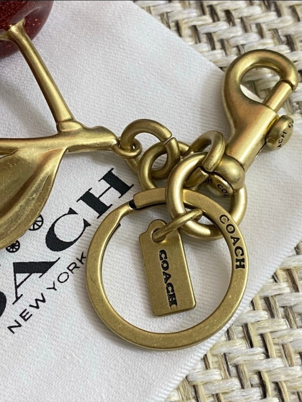 COACH Cherry Bag Charm - Picture 2 of 5
